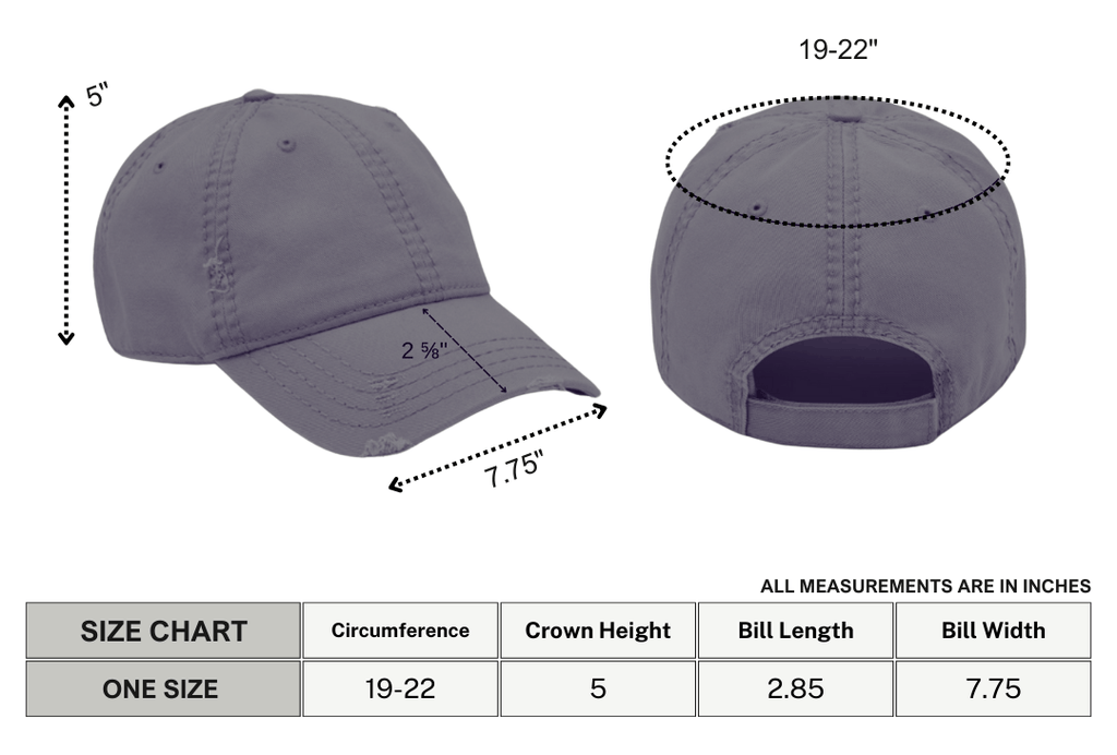 Future Ghost Gothic Distressed Dad Cap